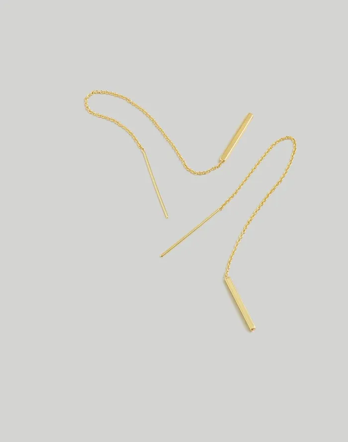Women Jewelry Madewell Threader Bar Earrings