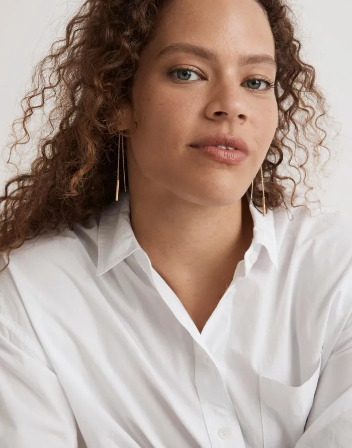 Women Jewelry Madewell Threader Bar Earrings