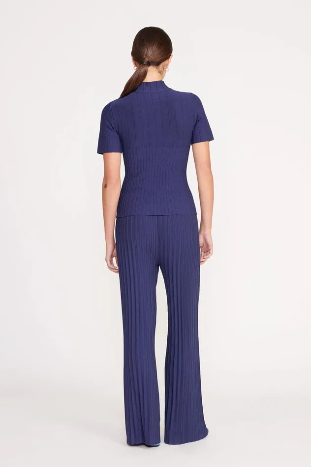 Women Pants and Shorts STAUD STAUD LUPIN PANT NAVY Women Pants and Shorts STAUD STAUD LUPIN PANT NAVY