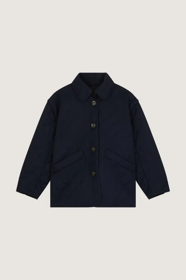 Women RIGA COAT Navy Soeur Jackets and Coats