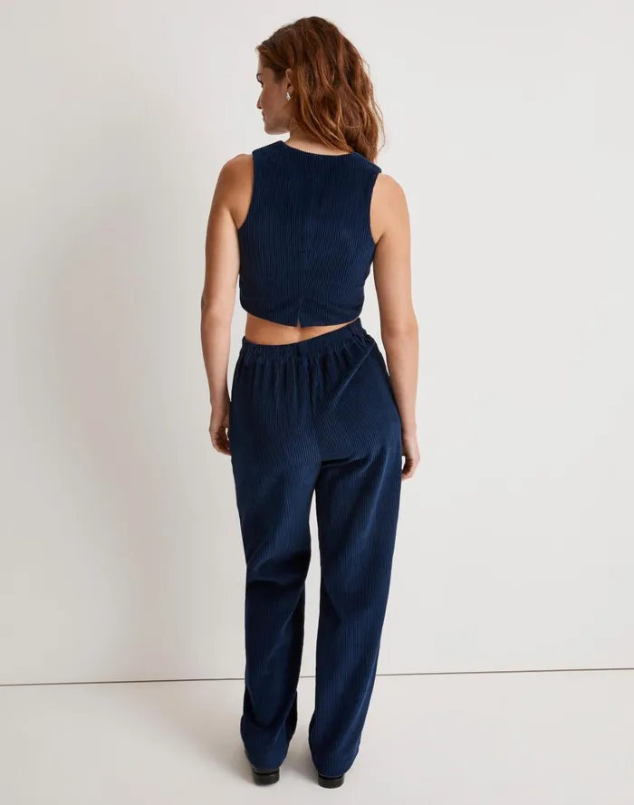 Women Tops and Shirts Madewell Donni Corduroy Crop Vest