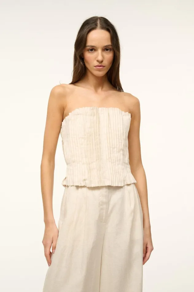 Women Tops STAUD STAUD PARMA TOP NATURAL