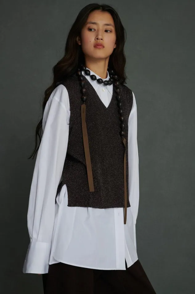 Women VIDA JUMPER Browngolden Soeur Jumpers and Cardigans