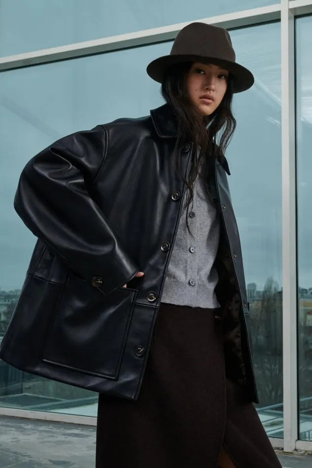 Women VINCENZO JACKET Black Soeur Jackets and Coats