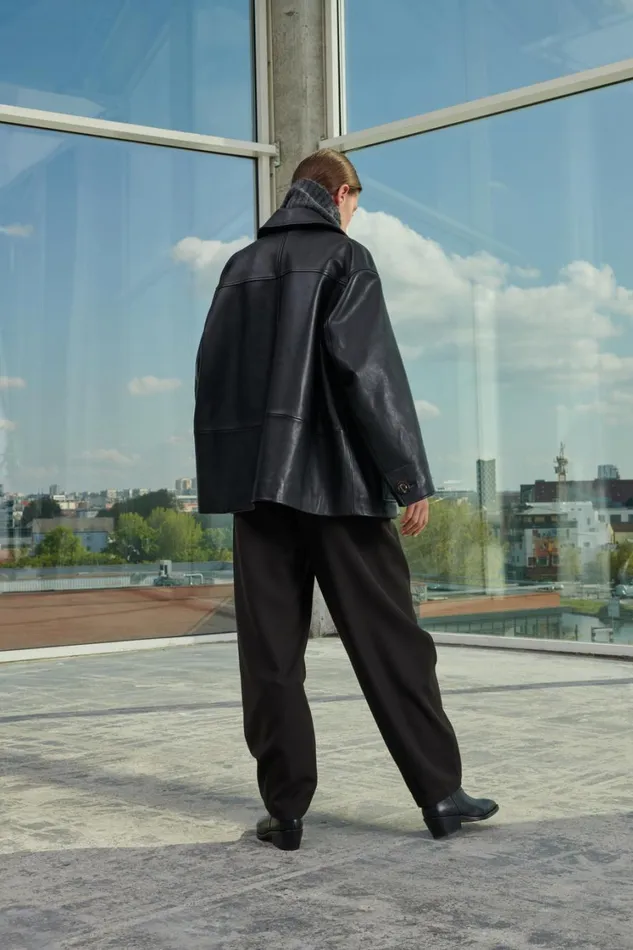 Women VINCENZO JACKET Black Soeur Jackets and Coats