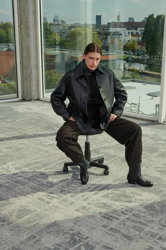 Women VINCENZO JACKET Black Soeur Jackets and Coats