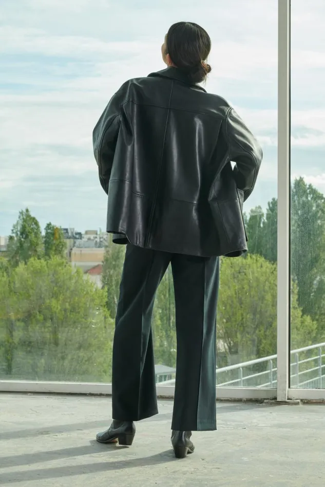 Women VINCENZO JACKET Black Soeur Jackets and Coats