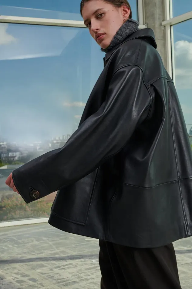 Women VINCENZO JACKET Black Soeur Jackets and Coats