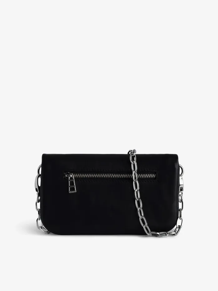 Women Zadig and Voltaire Mini Bags Rock Nano Eternal Clutch Black