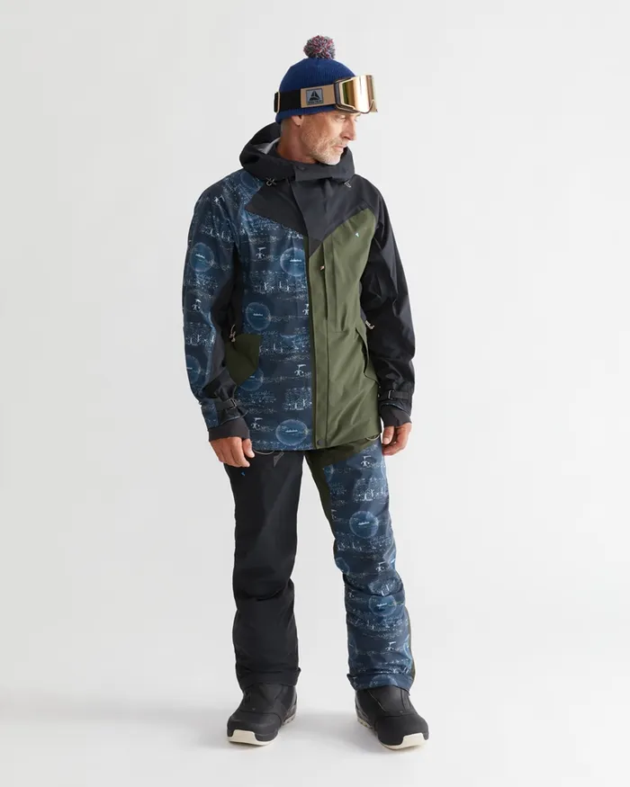 134 Levitend Cutan Britta Long Jacket Britta MarakattLabba Rosin Greencobolt Blue Men Klttermusen Waterproof Jackets