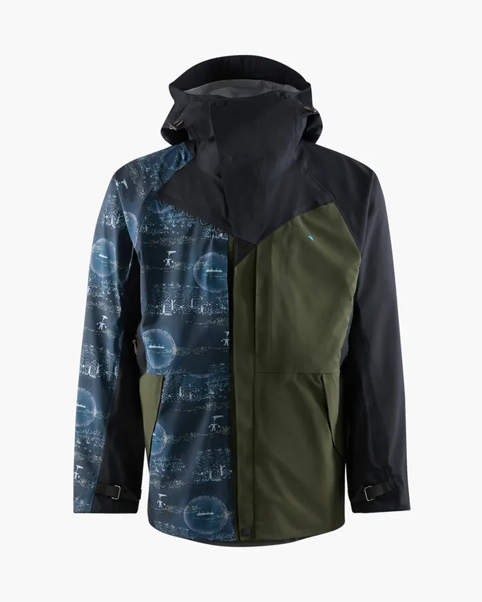 134 Levitend Cutan Britta Long Jacket Britta MarakattLabba Rosin Greencobolt Blue Men Klttermusen Waterproof Jackets