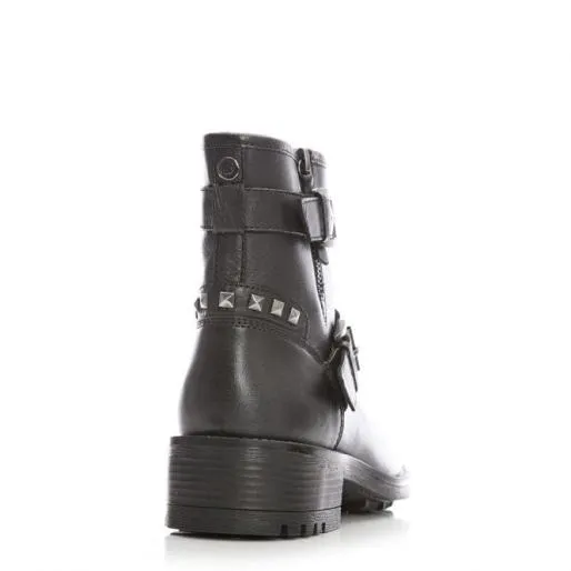 Abigaill Black Leather Women Moda In Pelle Ankle Boots Abigaill Black Leather Women Moda In Pelle Ankle Boots