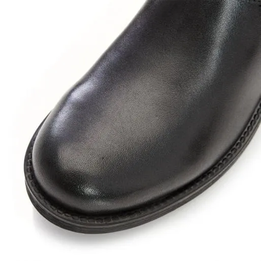 Abigaill Black Leather Women Moda In Pelle Ankle Boots Abigaill Black Leather Women Moda In Pelle Ankle Boots