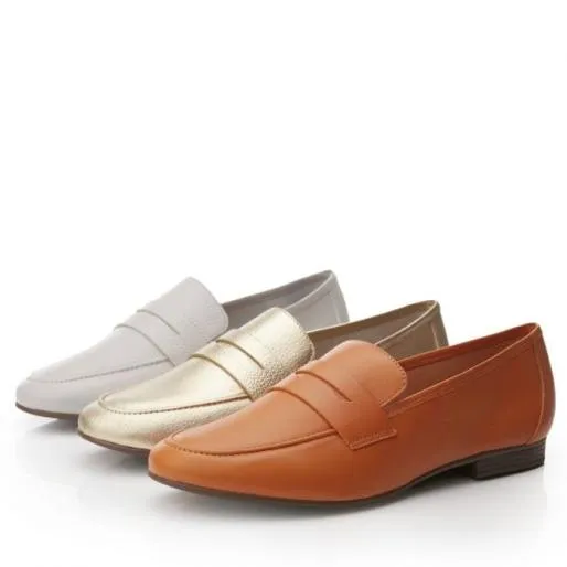 Adelyn Orange Leather Women Moda In Pelle Flat And Ballerina Shoes Adelyn Orange Leather Women Moda In Pelle Flat And Ballerina Shoes