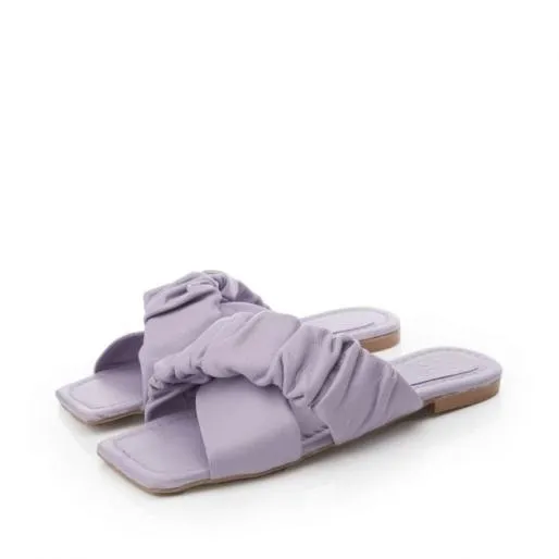 Ajayy Grey Leather Women Moda In Pelle Flat Sandals Ajayy Grey Leather Women Moda In Pelle Flat Sandals