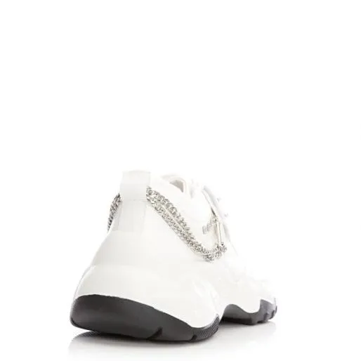 Alexus White Porvair Women Moda In Pelle Chunky Trainers Alexus White Porvair Women Moda In Pelle Chunky Trainers