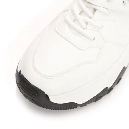 Alexus White Porvair Women Moda In Pelle Chunky Trainers Alexus White Porvair Women Moda In Pelle Chunky Trainers