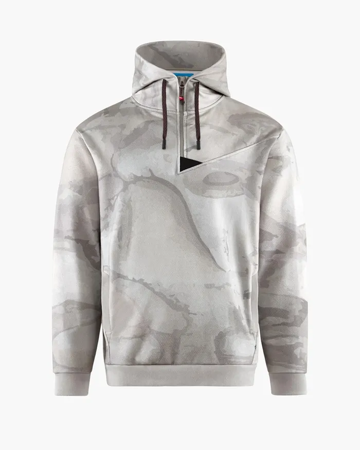 Alfsol HalfZip Hoodie Off The Mountain Bark Dove Grey Men Klttermusen Fleeces and Sweaters