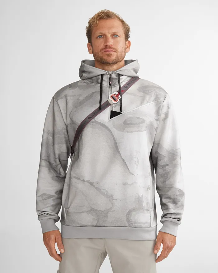 Alfsol HalfZip Hoodie Off The Mountain Bark Dove Grey Men Klttermusen Fleeces and Sweaters