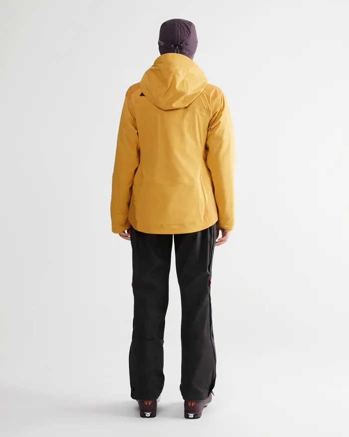 Allsvinn Cutan Jacket Amber Gold Women Klttermusen Waterproof Jackets