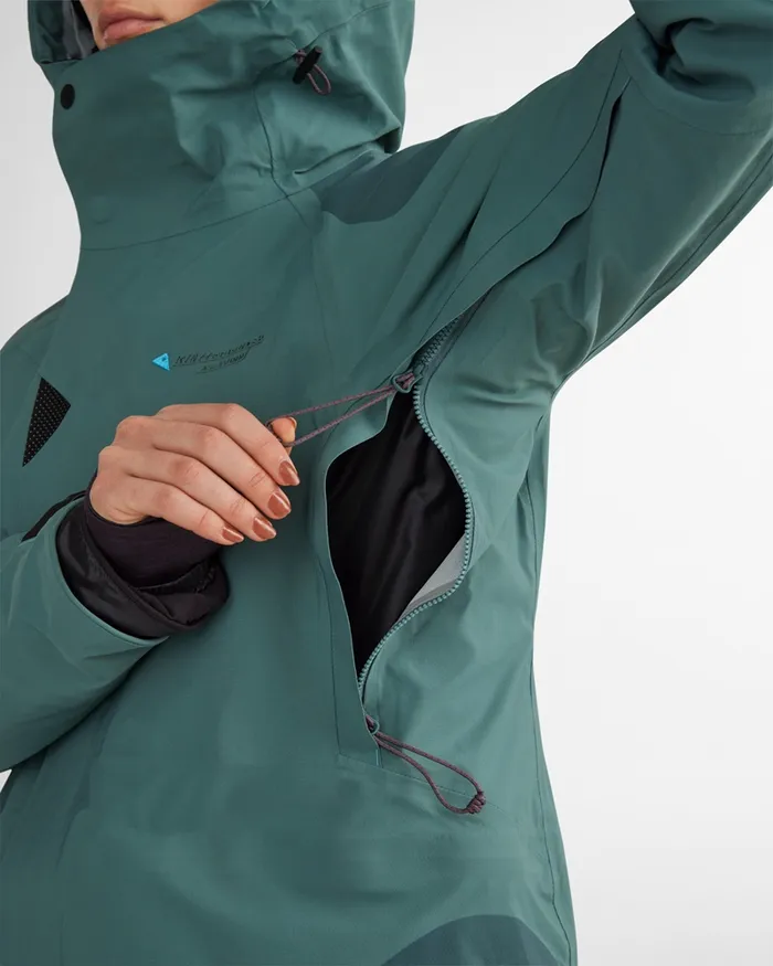 Allsvinn Cutan Jacket Frost Green Women Klttermusen Waterproof Jackets