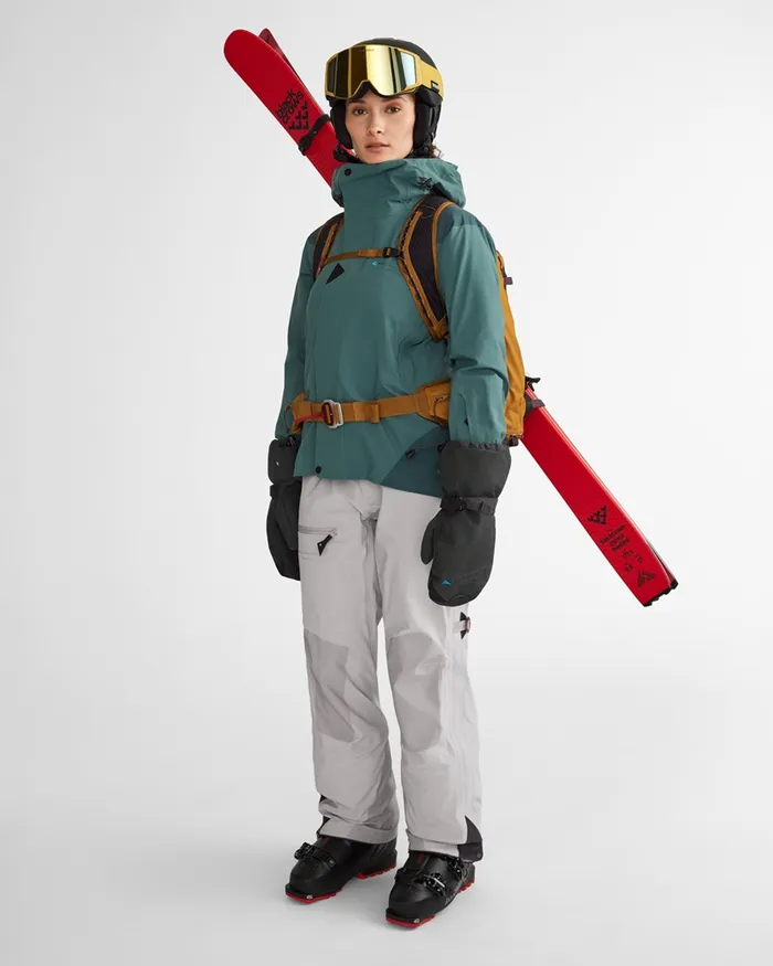 Allsvinn Cutan Jacket Frost Green Women Klttermusen Waterproof Jackets