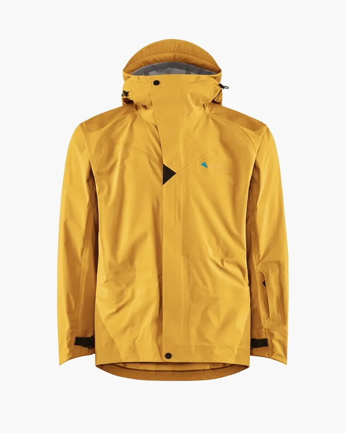 Allsvinn Waterproof Cutan Jacket Amber Gold Men Klttermusen Waterproof Jackets