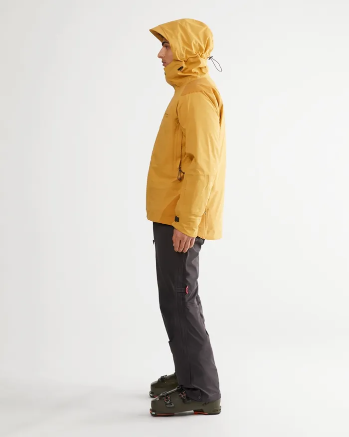 Allsvinn Waterproof Cutan Jacket Amber Gold Men Klttermusen Waterproof Jackets
