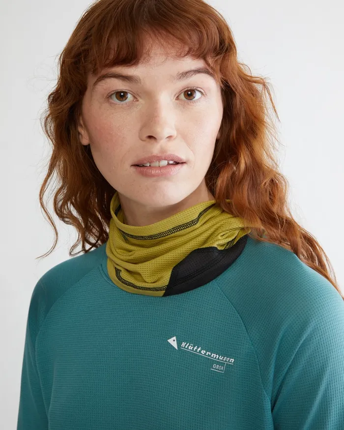 Allvis Neck Gaiter Beryl Green MenWomen Klttermusen Scarves and Neckwarmers