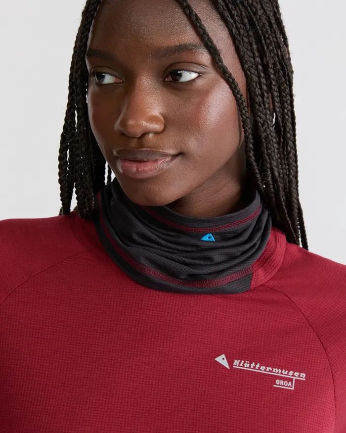 Allvis Neck Gaiter Raven MenWomen Klttermusen Scarves and Neckwarmers