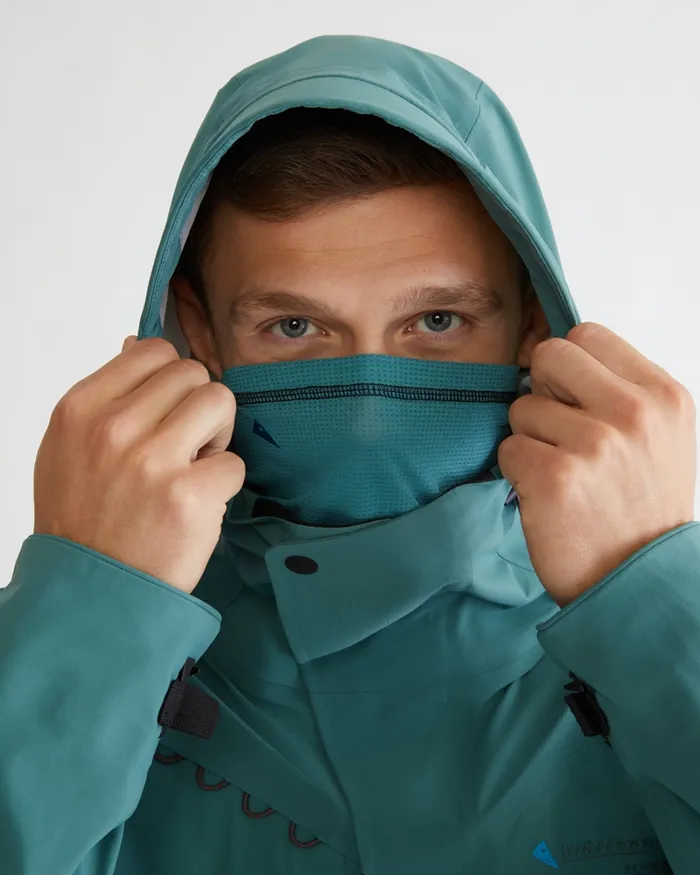 Allvis Neck Gaiter Teal Blue MenWomen Klttermusen Scarves and Neckwarmers