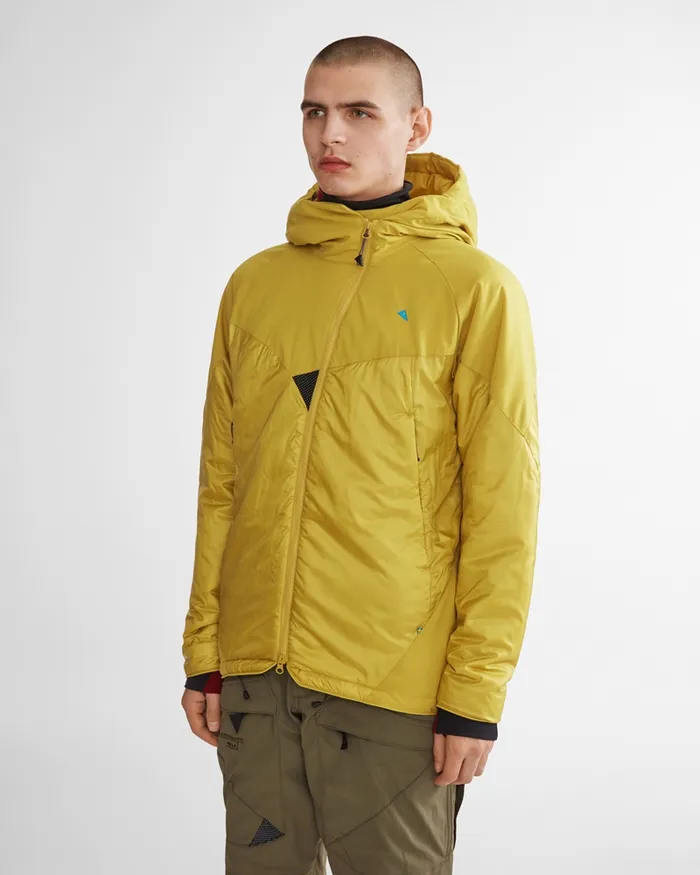 Alv Primaloft Hooded Jacket Dusty Yellow Men Klttermusen Down and Insulated Jackets
