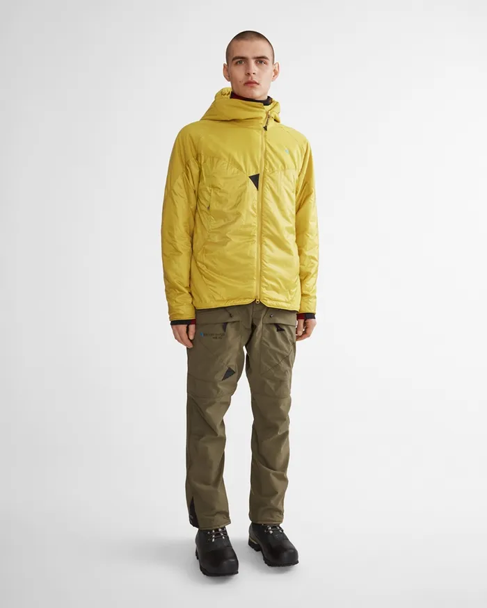 Alv Primaloft Hooded Jacket Dusty Yellow Men Klttermusen Down and Insulated Jackets