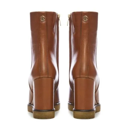 Ambaline Tan Leather Women Moda In Pelle Ankle Boots Ambaline Tan Leather Women Moda In Pelle Ankle Boots