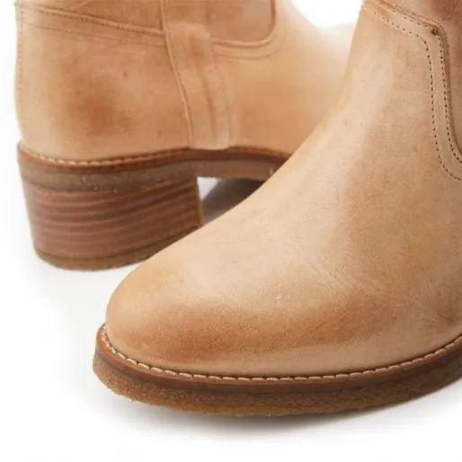 Ambrose Cream Leather Women Moda In Pelle Leather Boots Ambrose Cream Leather Women Moda In Pelle Leather Boots