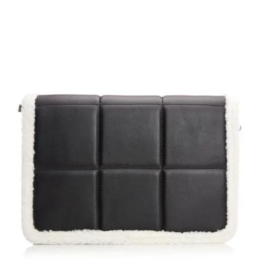 Ameliabag Black Porvair Women Moda In Pelle Clutch Bags Ameliabag Black Porvair Women Moda In Pelle Clutch Bags