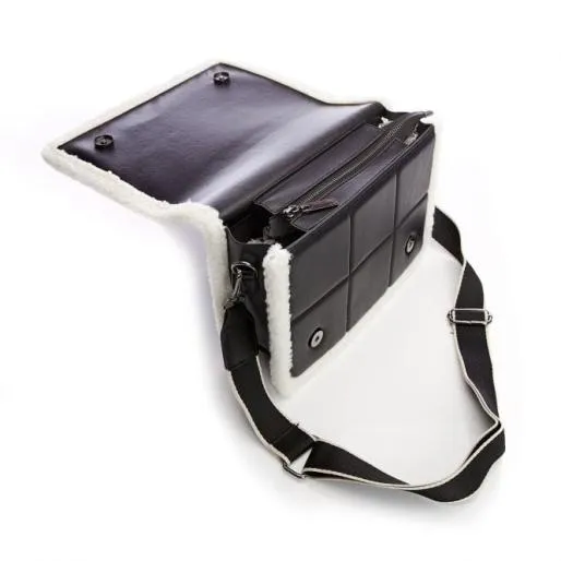 Ameliabag Black Porvair Women Moda In Pelle Clutch Bags Ameliabag Black Porvair Women Moda In Pelle Clutch Bags