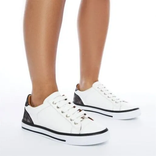 Amoreti White 8211 Pewter Leather Women Moda In Pelle Casual Trainers Amoreti White 8211 Pewter Leather Women Moda In Pelle Casual Trainers