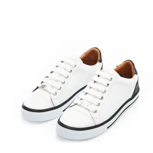 Amoreti White 8211 Pewter Leather Women Moda In Pelle Casual Trainers Amoreti White 8211 Pewter Leather Women Moda In Pelle Casual Trainers