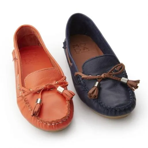 Amusement Orange Leather Women Moda In Pelle Flat And Ballerina Shoes Amusement Orange Leather Women Moda In Pelle Flat And Ballerina Shoes