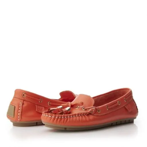 Amusement Orange Leather Women Moda In Pelle Flat And Ballerina Shoes Amusement Orange Leather Women Moda In Pelle Flat And Ballerina Shoes