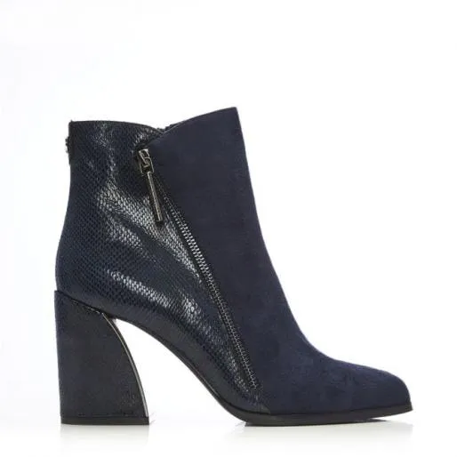 Amy W Navy Alcantara Women Moda In Pelle Ankle Boots