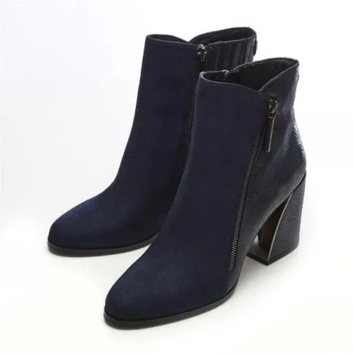 Amy W Navy Alcantara Women Moda In Pelle Ankle Boots Amy W Navy Alcantara Women Moda In Pelle Ankle Boots