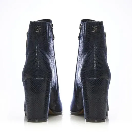 Amy W Navy Alcantara Women Moda In Pelle Ankle Boots Amy W Navy Alcantara Women Moda In Pelle Ankle Boots