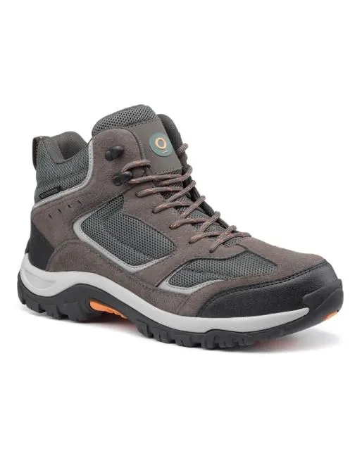 Ankle Boots Mens Hotter Pathway WP Khaki Black