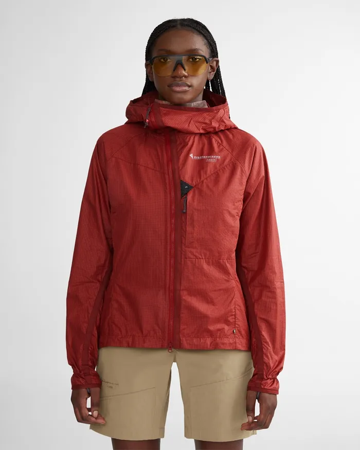 Ansur Hooded Katla Cotton Jacket Rose Red Women Klttermusen Wind Resistant Jackets Ansur Hooded Katla Cotton Jacket Rose Red Women Klttermusen Wind Resistant Jackets