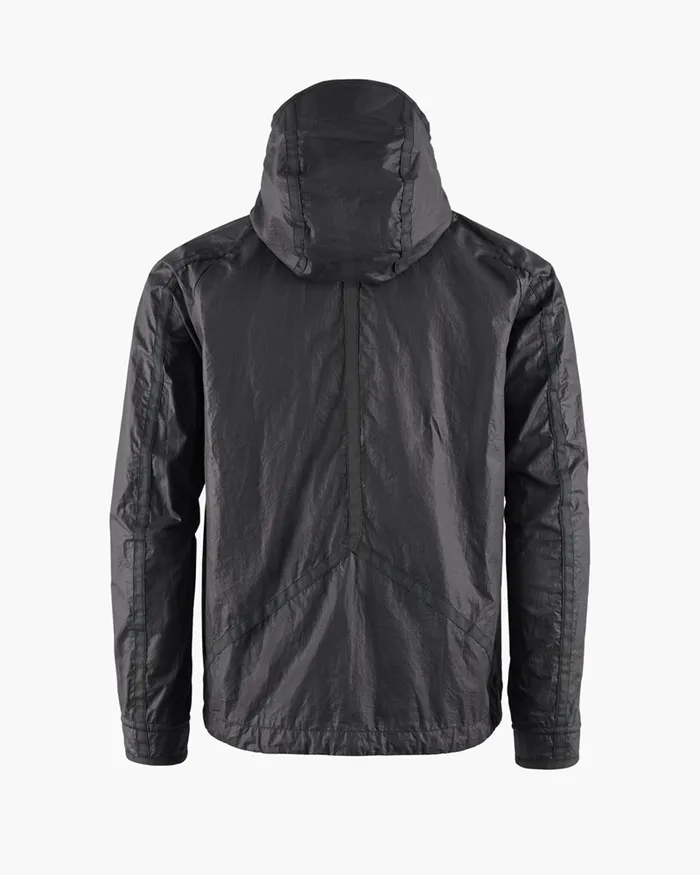 Ansur Hooded Katla Cotton Wind Jacket Raven Black Men Klttermusen Wind Resistant Jackets