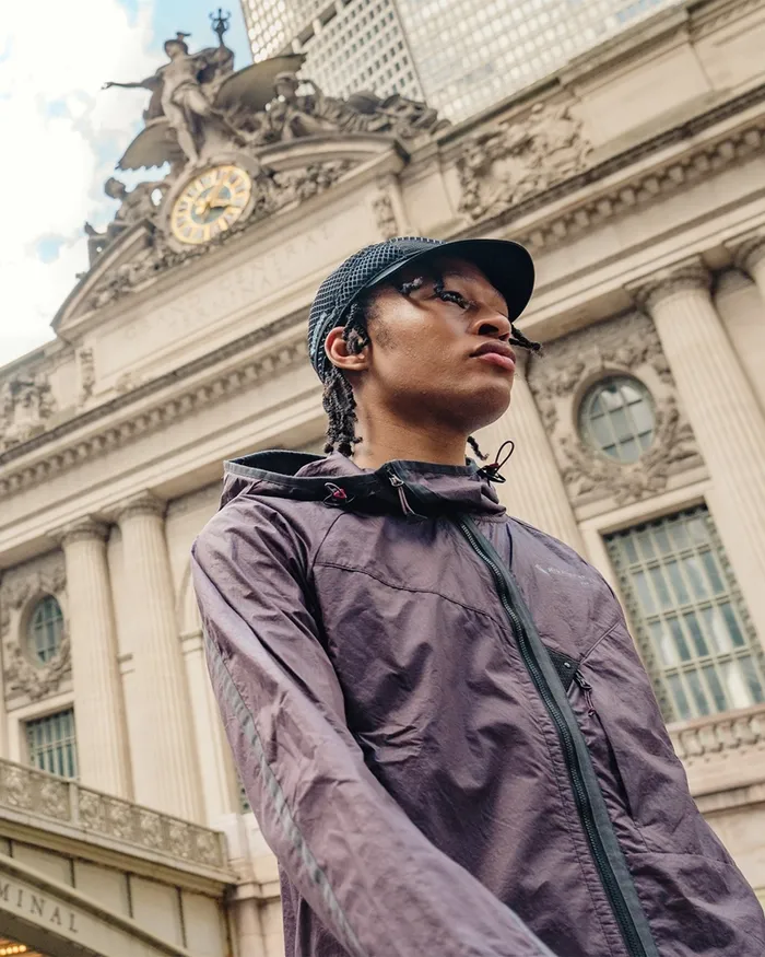 Ansur Hooded Katla Cotton Wind Jacket Raven Black Men Klttermusen Wind Resistant Jackets