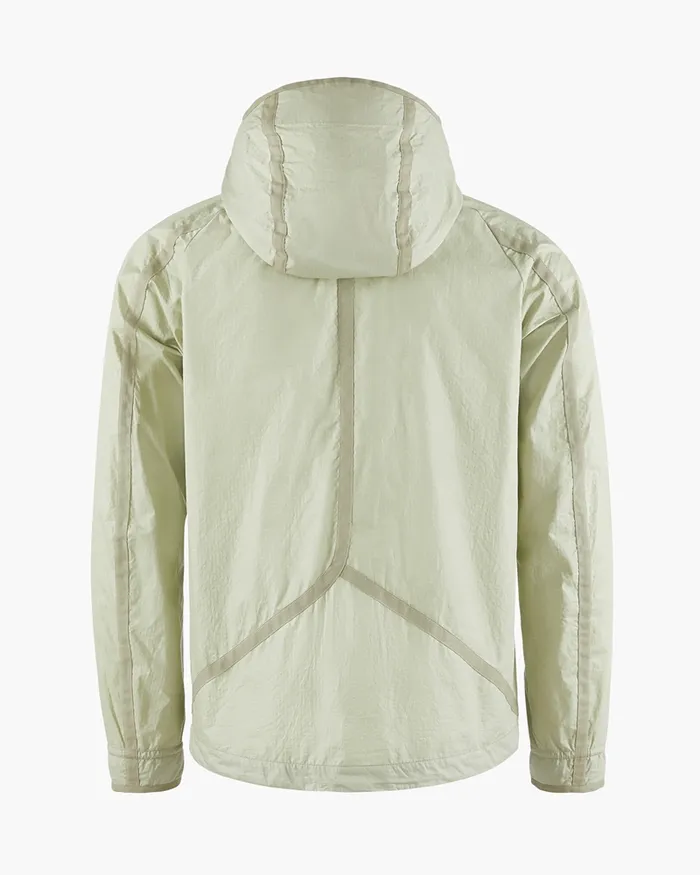 Ansur Hooded Katla Cotton Wind Jacket Swamp Greensilver Green Men Klttermusen Wind Resistant Jackets