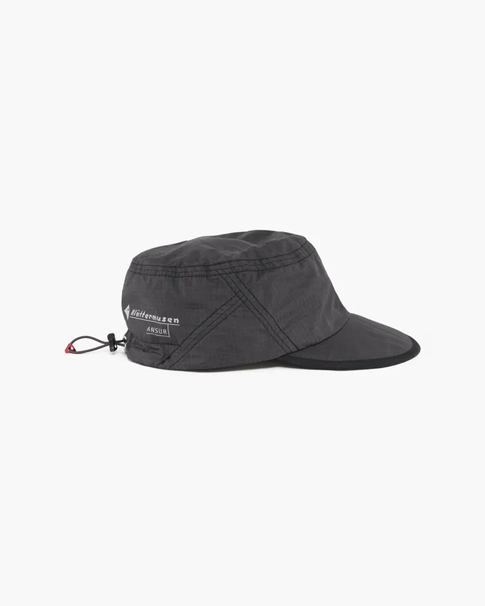 Ansur Katla Cotton Cap Raven Black MenWomen Klttermusen Hats and Caps